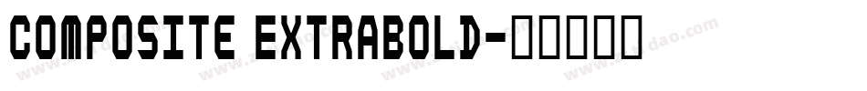 Composite ExtraBold字体转换